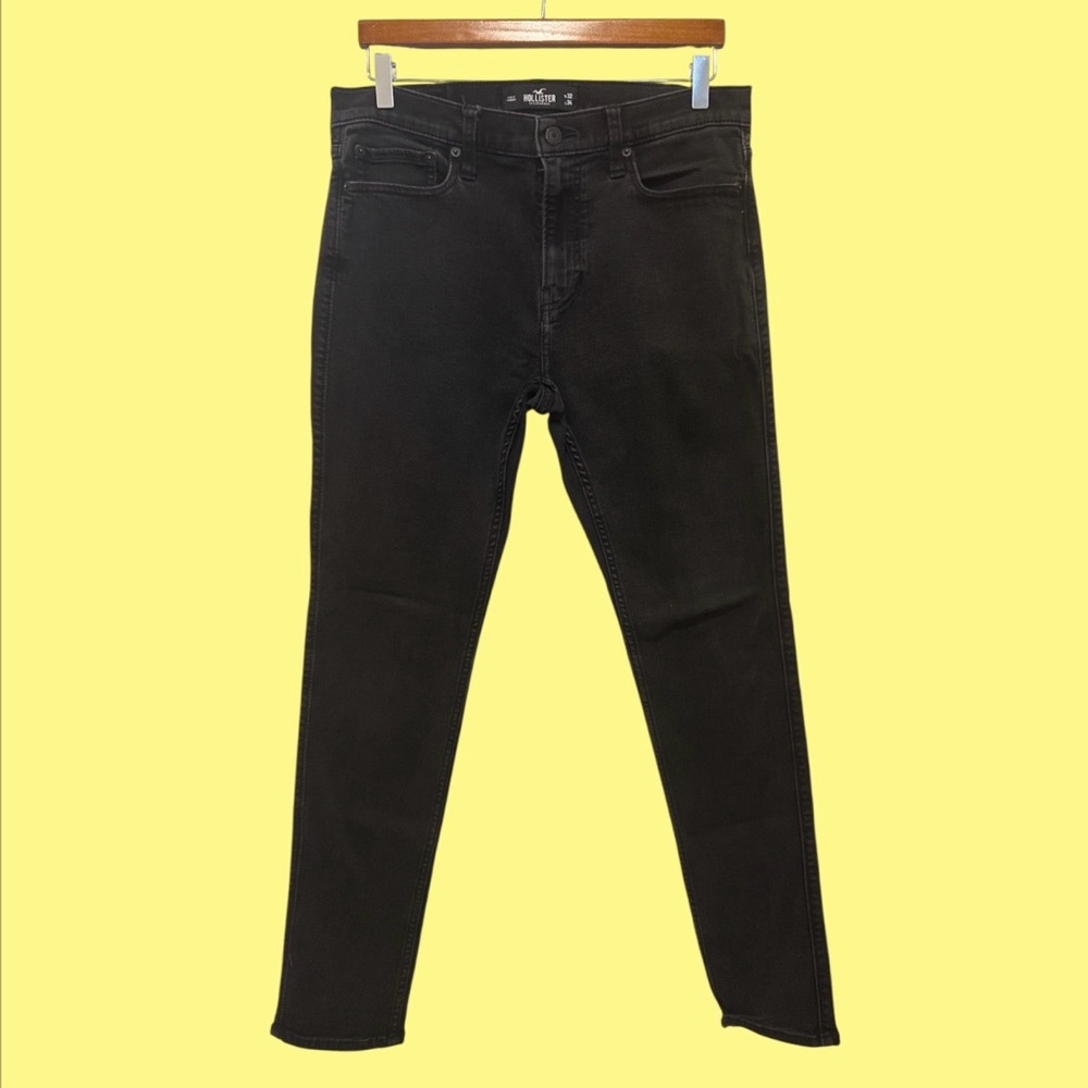 HOLLISTER ADVANCED STRETCH WOMEN’S TAPER Black Color Stretch Size 32 L34.